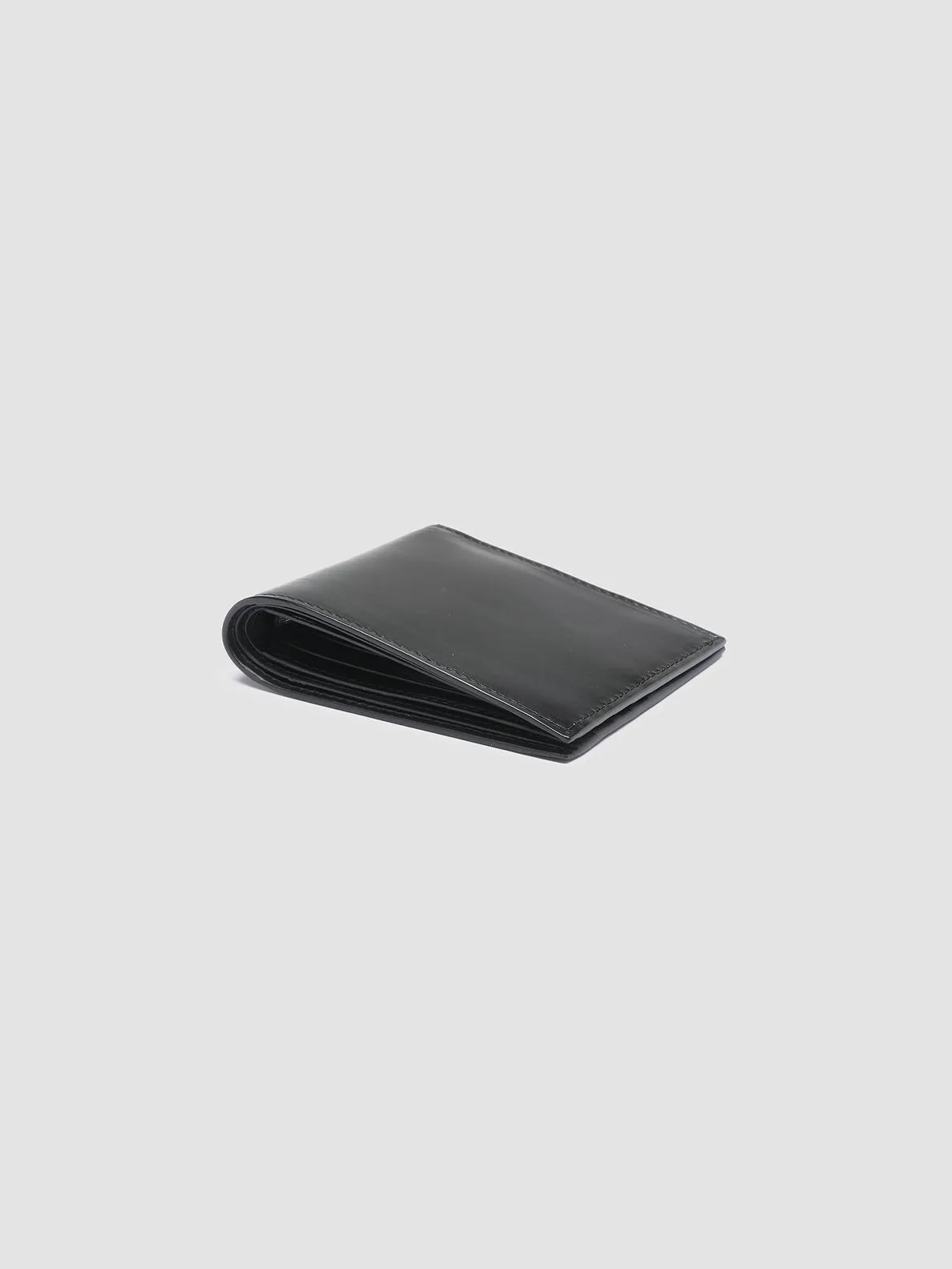 BOUDIN 23 - Black Leather Bifold Wallet