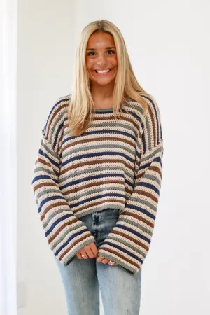 Bound To Find Out Stripe Sweater