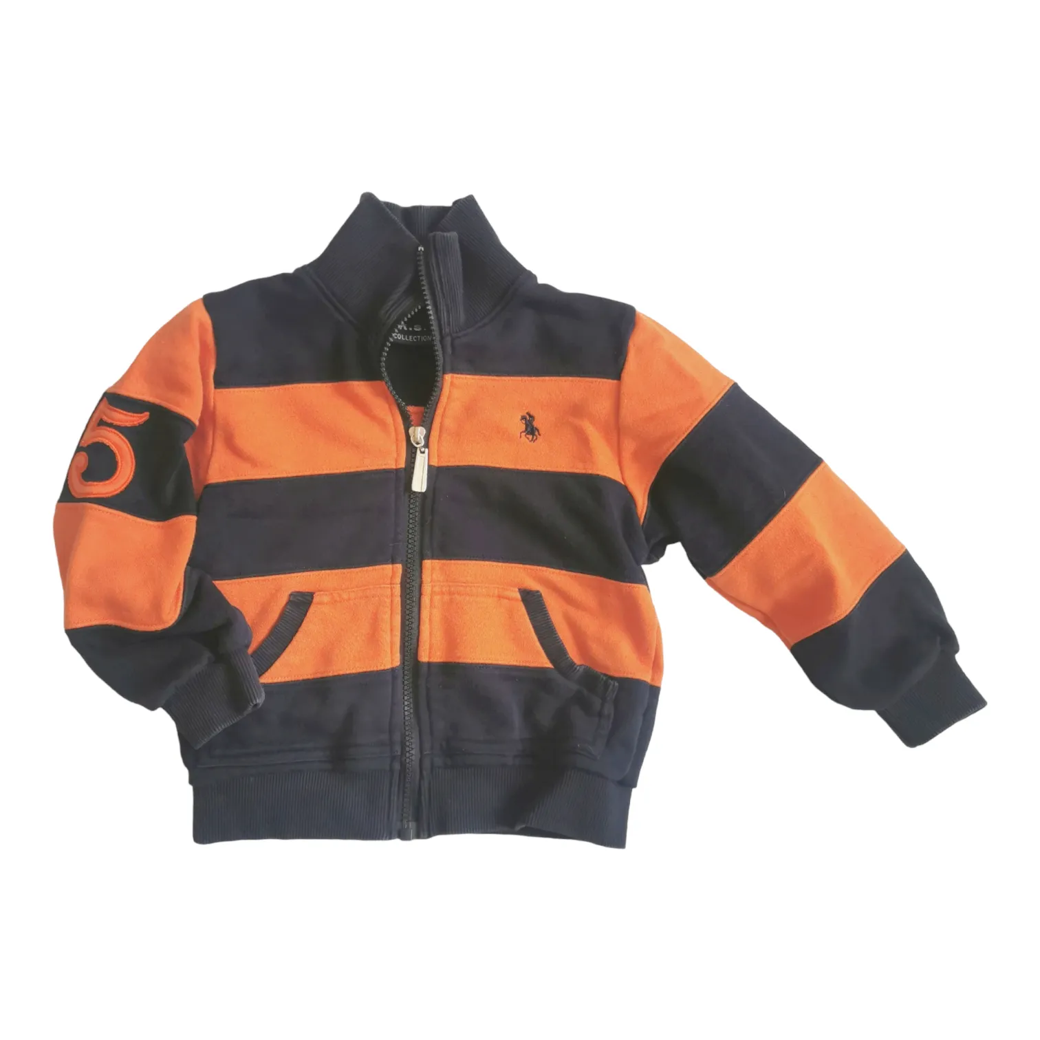 BOY SIZE 6 YEARS - K.S. COLLECTION, Zippered Sweater Jacket VGUC B30