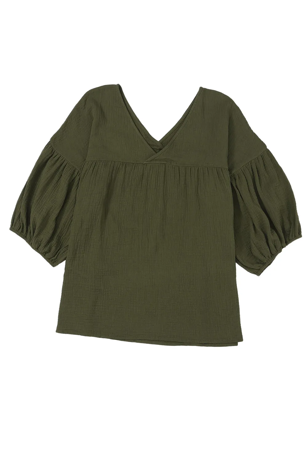 Bracelet Sleeve Babydoll Blouse