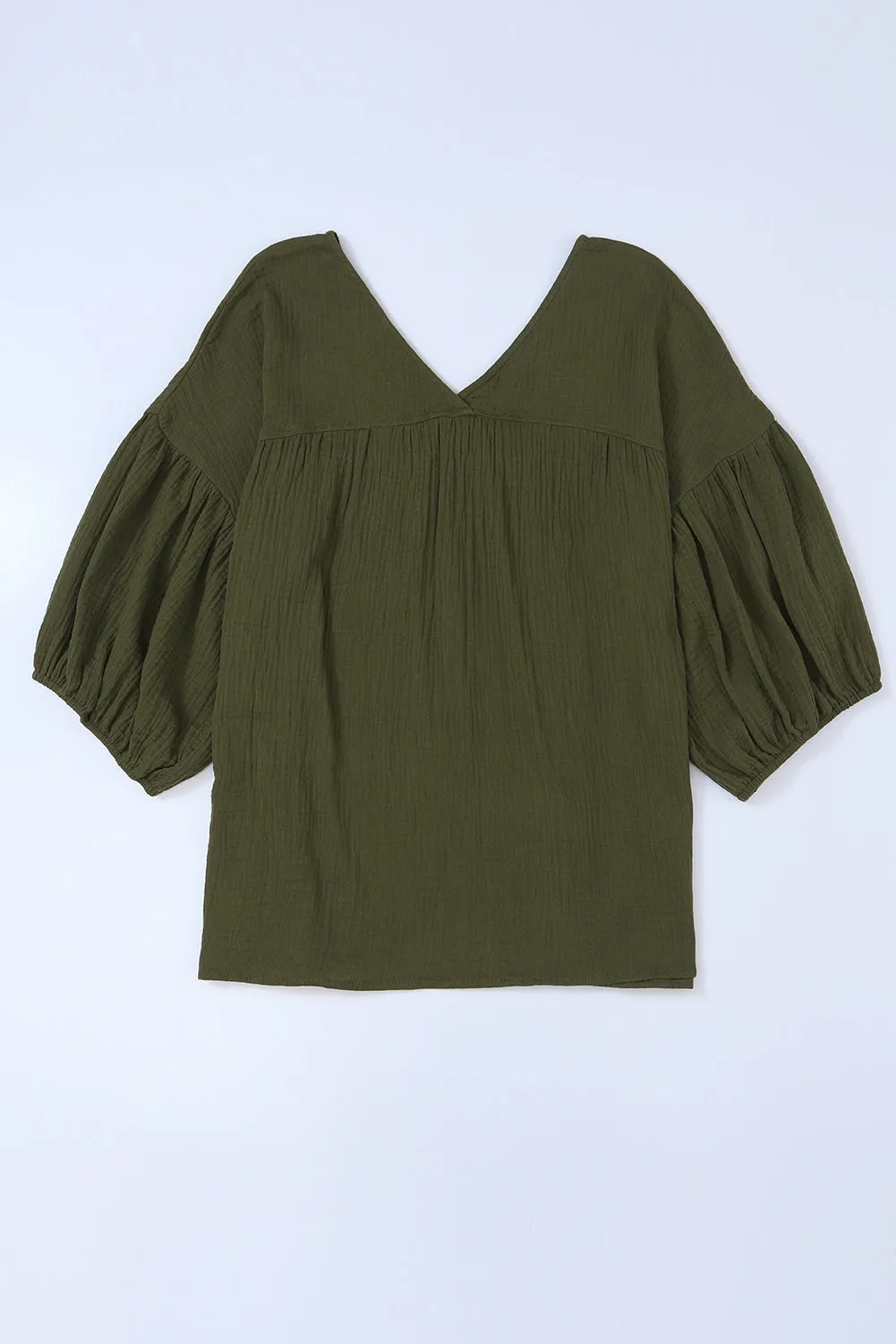 Bracelet Sleeve Babydoll Blouse