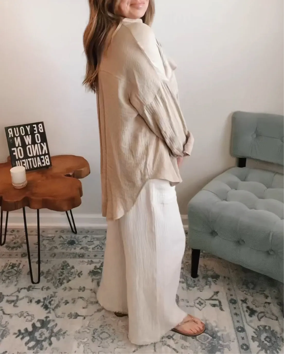 Breezy Oversized Button Down