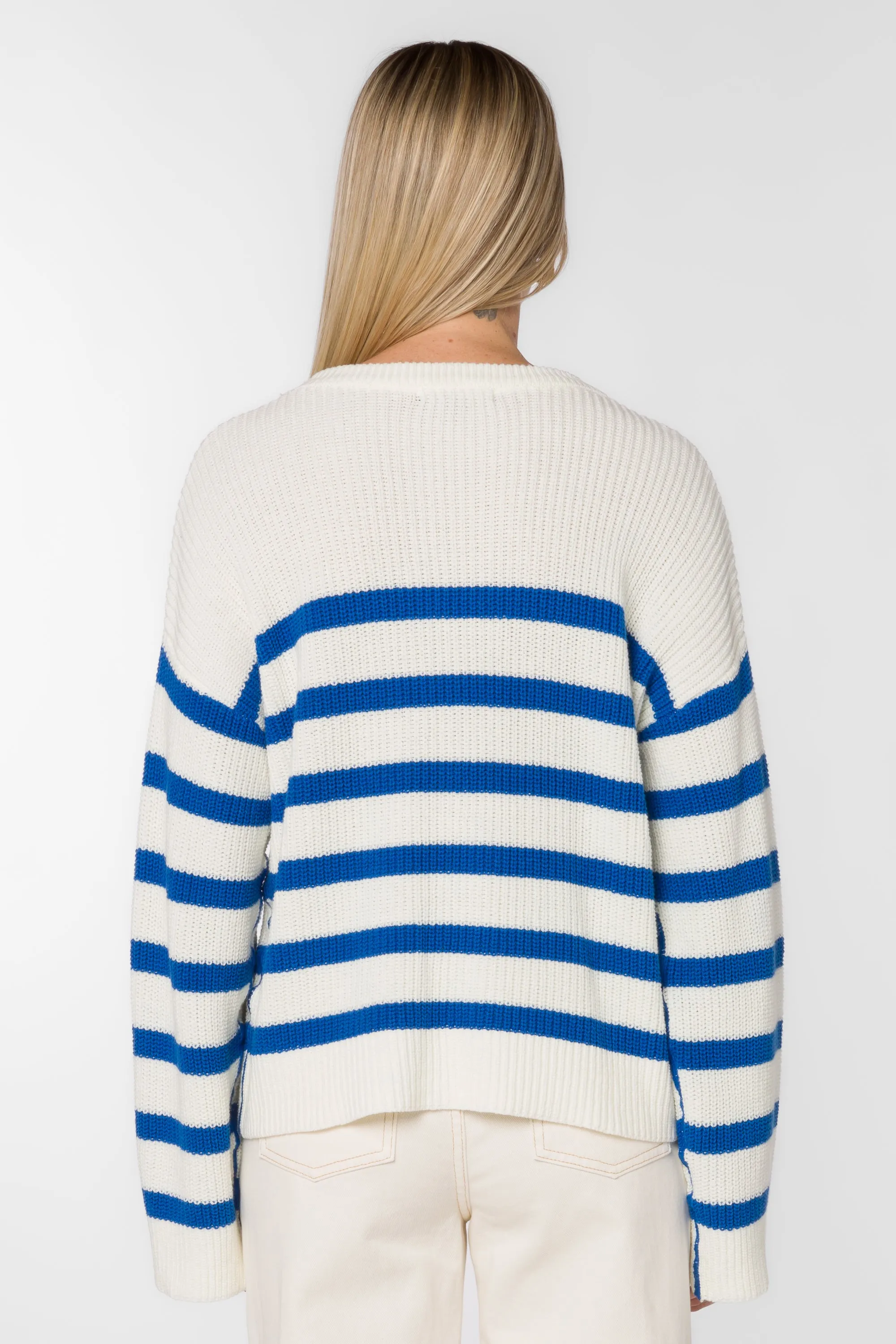 Bridgette Blue Stripe Sweater