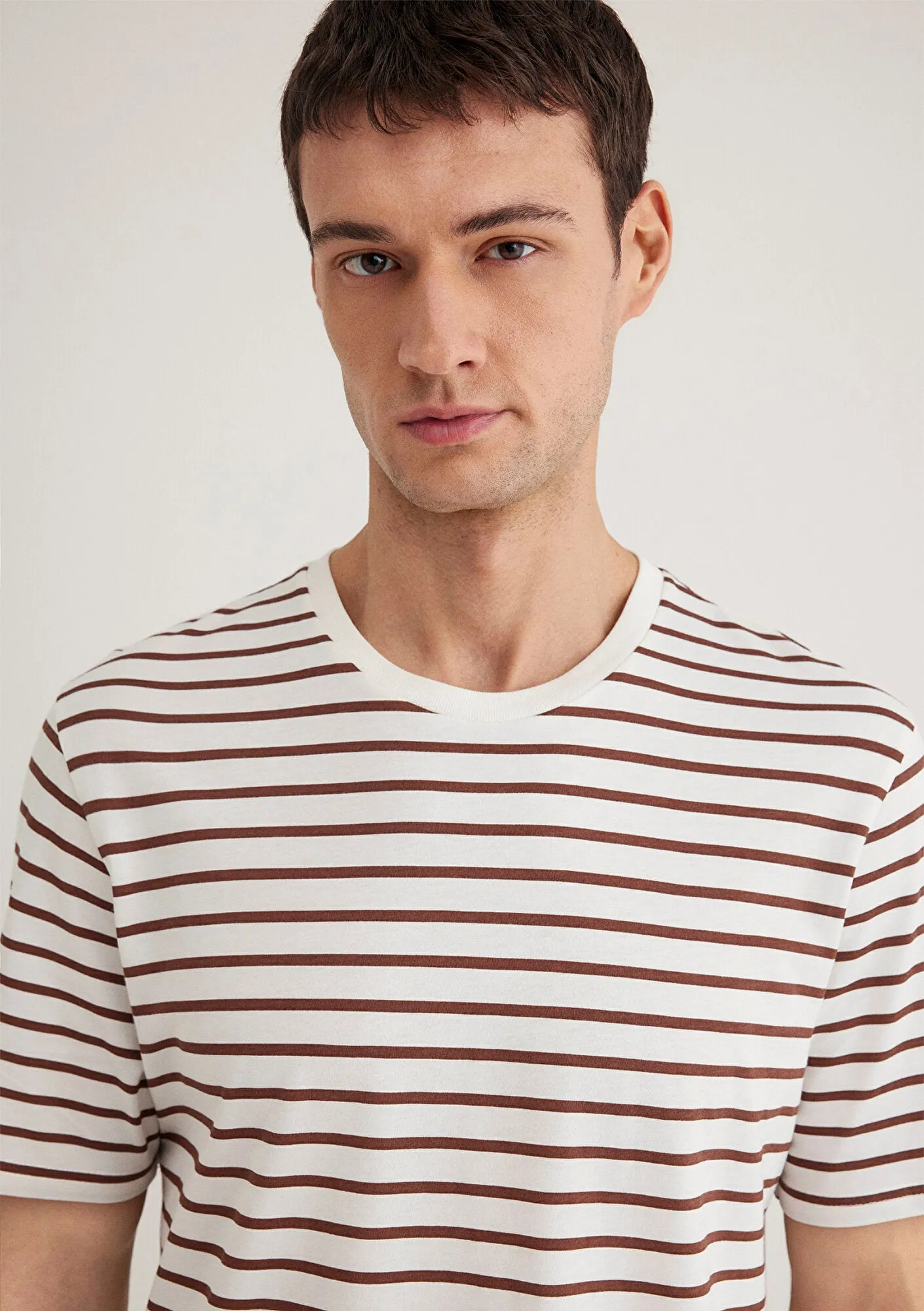 Brown Striped T-Shirt