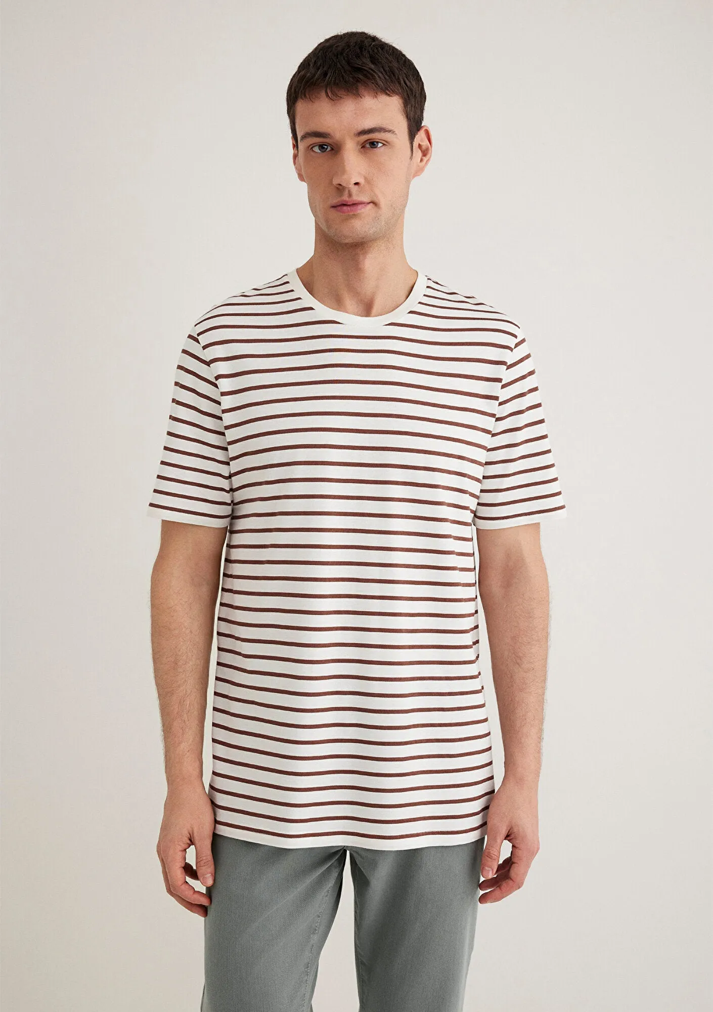 Brown Striped T-Shirt