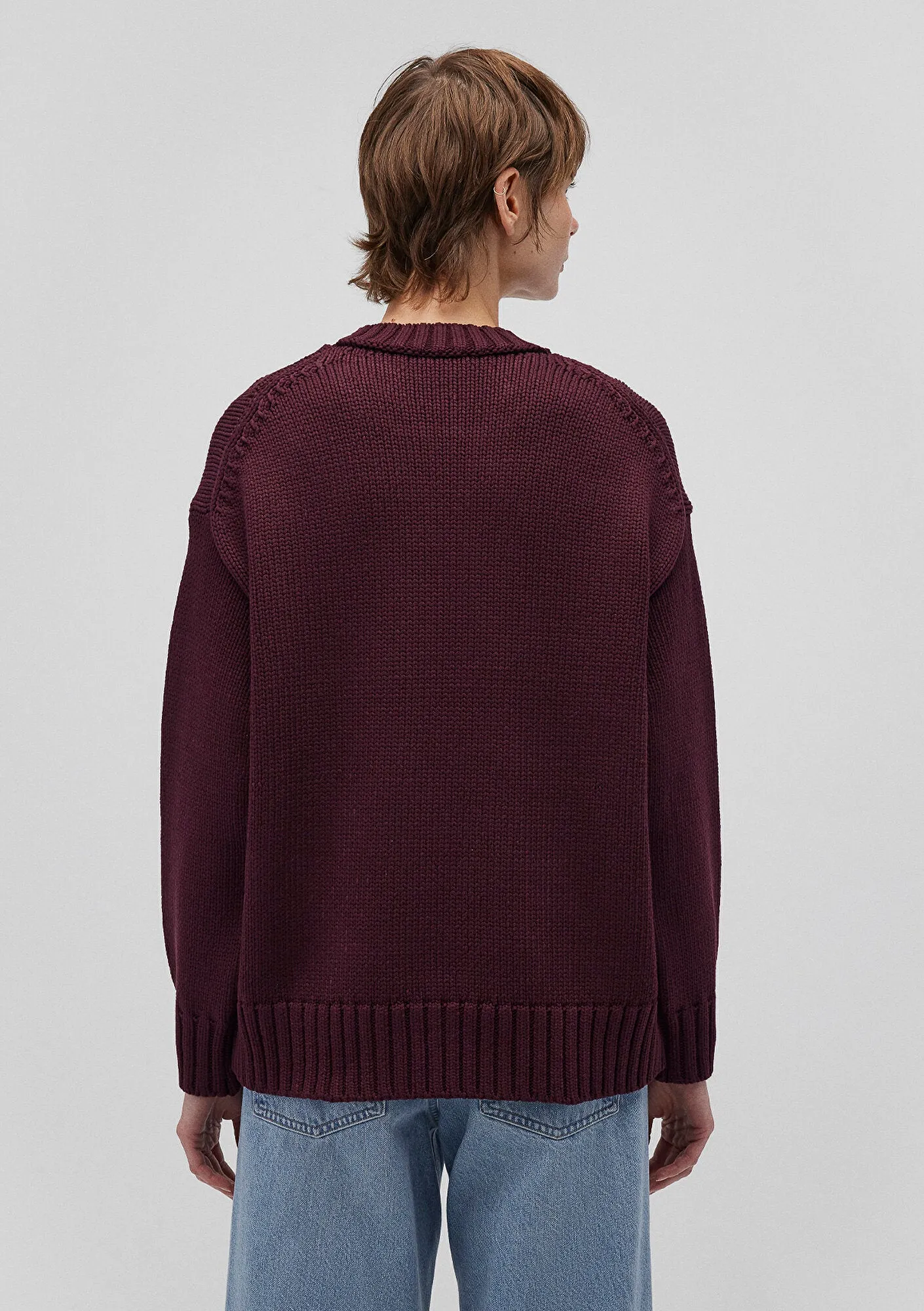 Burgundy Crewneck Sweater