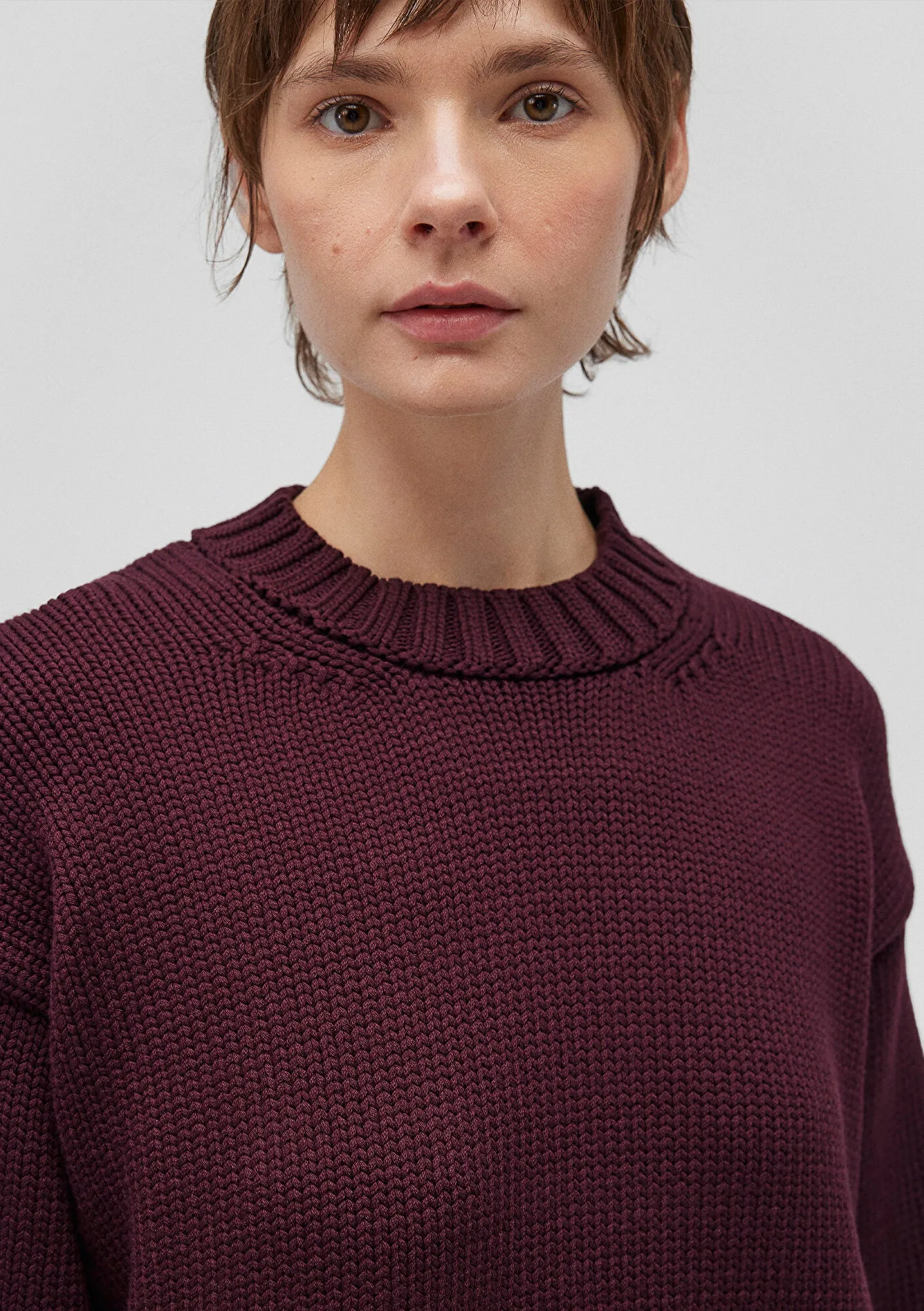 Burgundy Crewneck Sweater