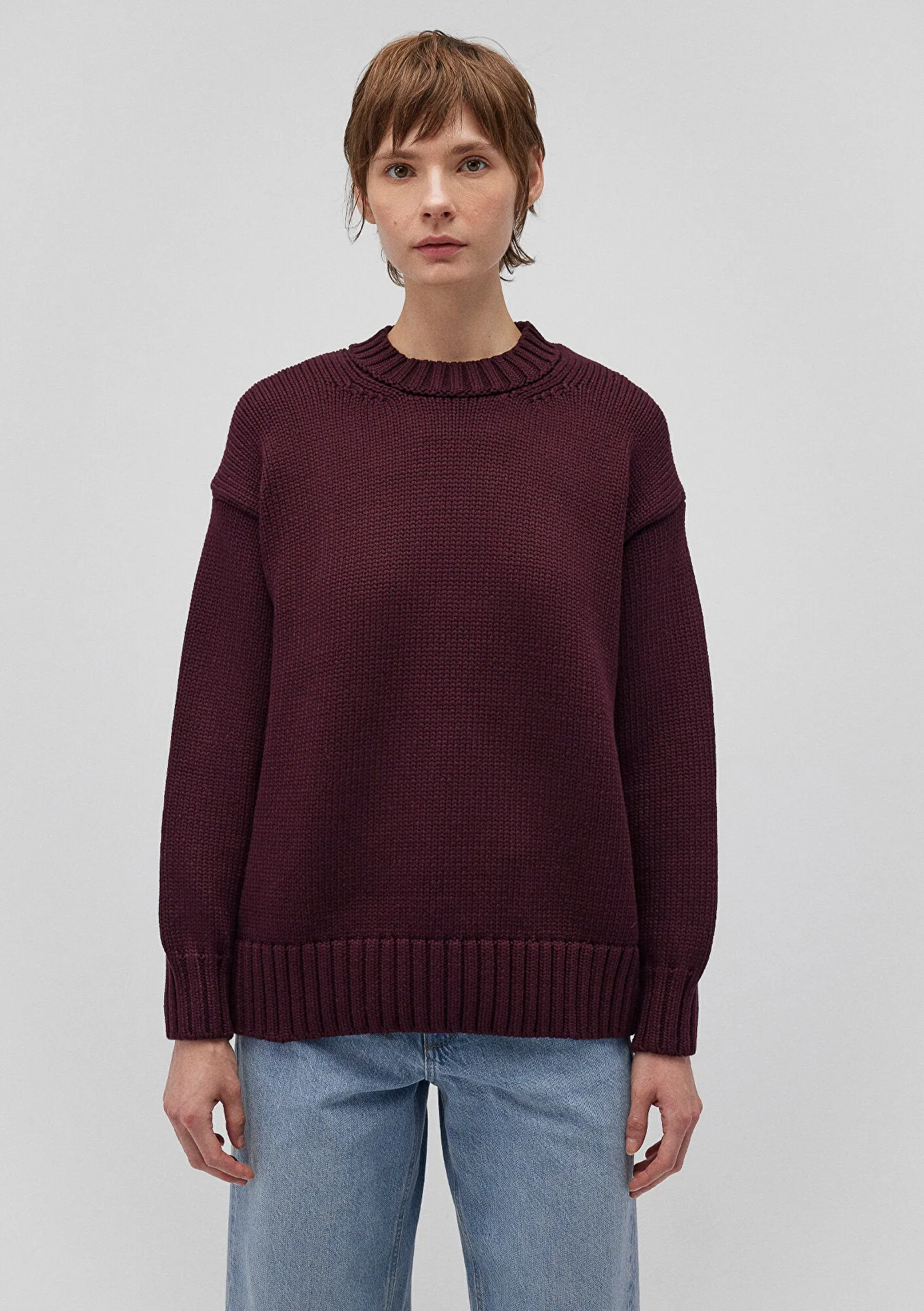 Burgundy Crewneck Sweater