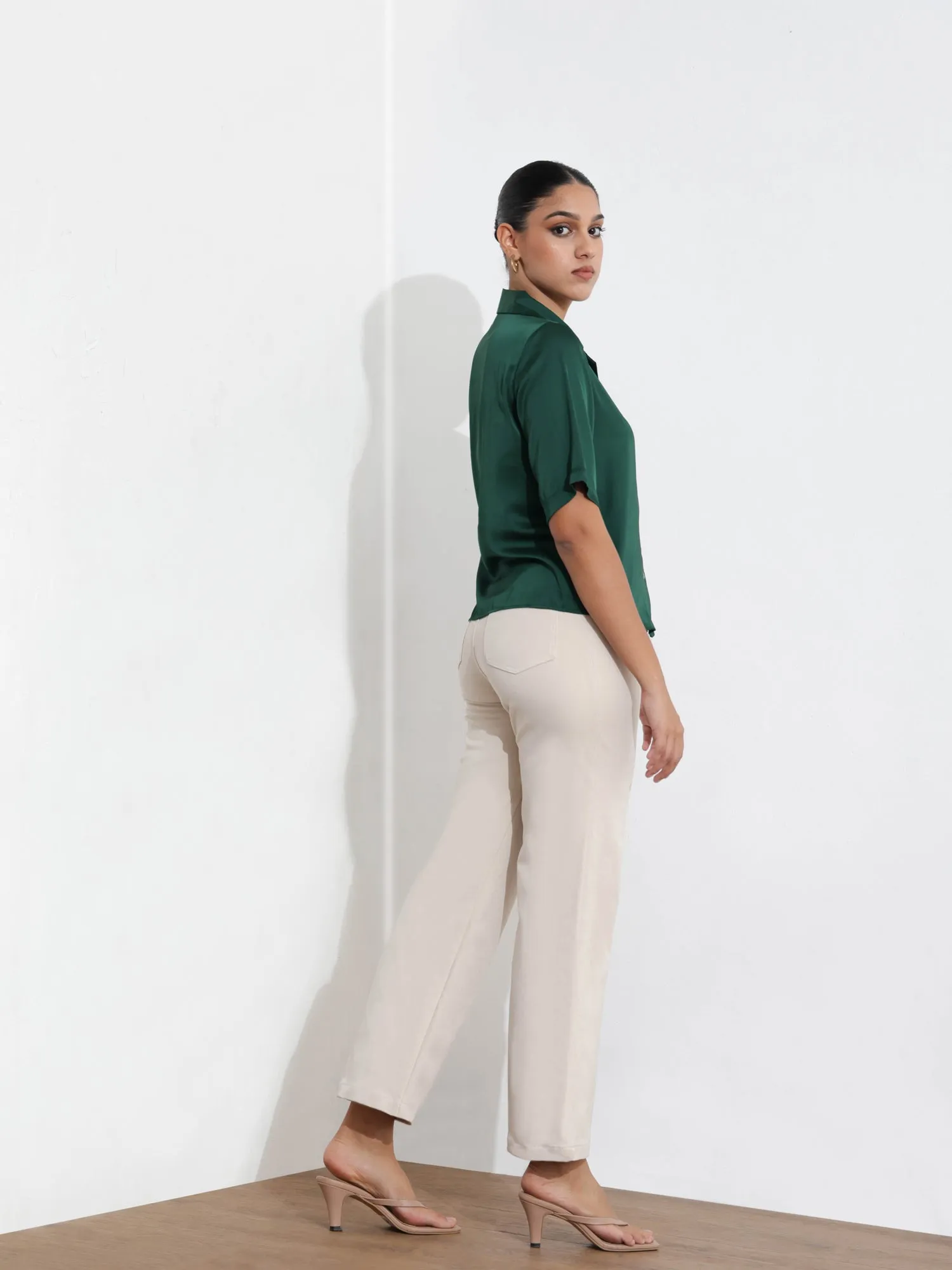 Button Down Camp Collar Shirt