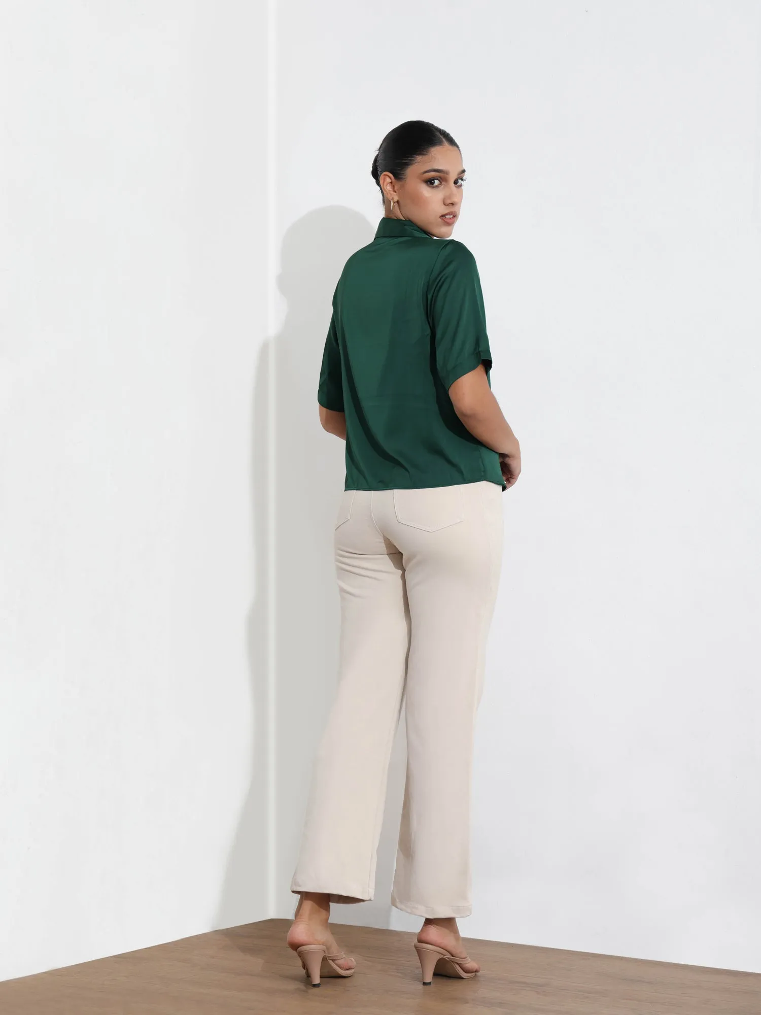 Button Down Camp Collar Shirt