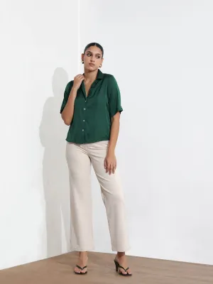 Button Down Camp Collar Shirt