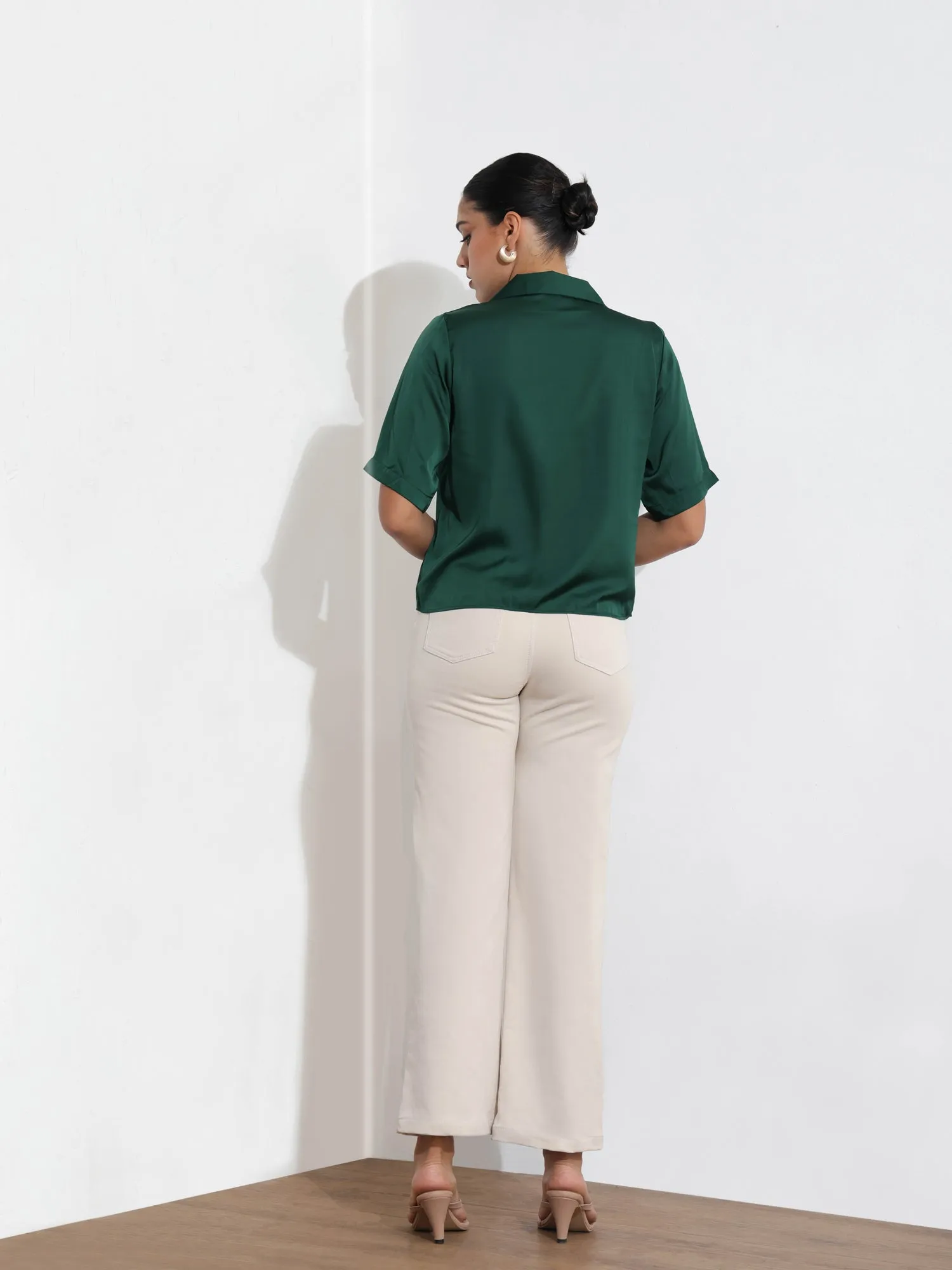 Button Down Camp Collar Shirt