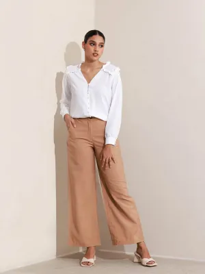 Button Down Long Sleeve  Top