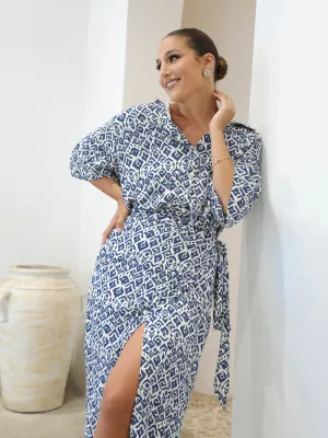 Button Down Short Sleeved Over Sized Shirt