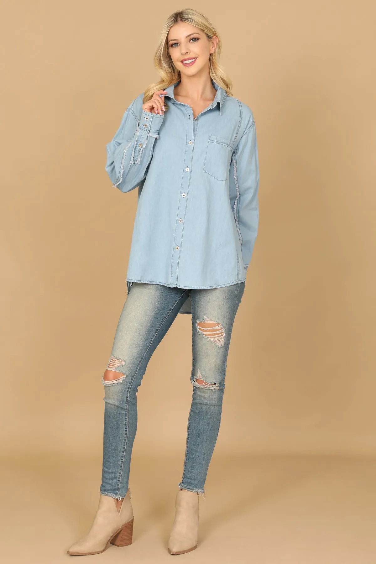 BUTTON DOWN TOP