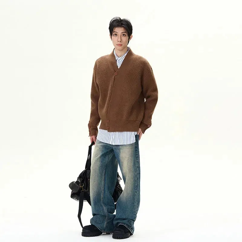 Button-Up Knitted Cardigan