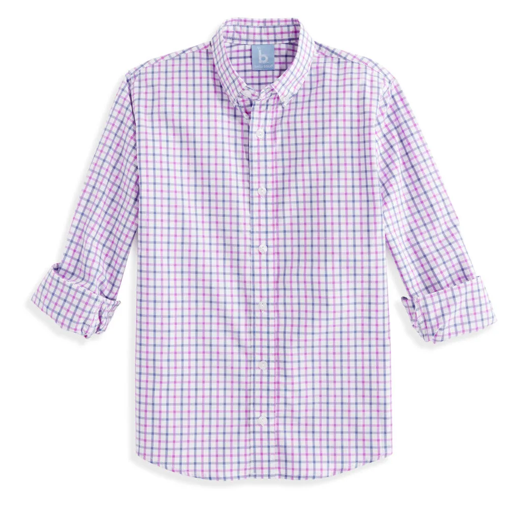Buttondown Shirt -- Peri Purple Check
