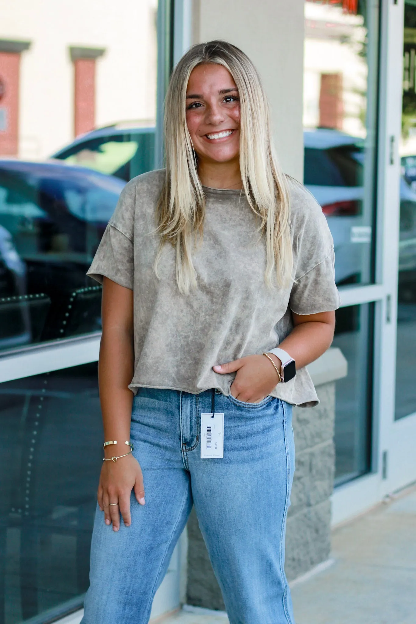 Calling You Mine Mineral Wash Top