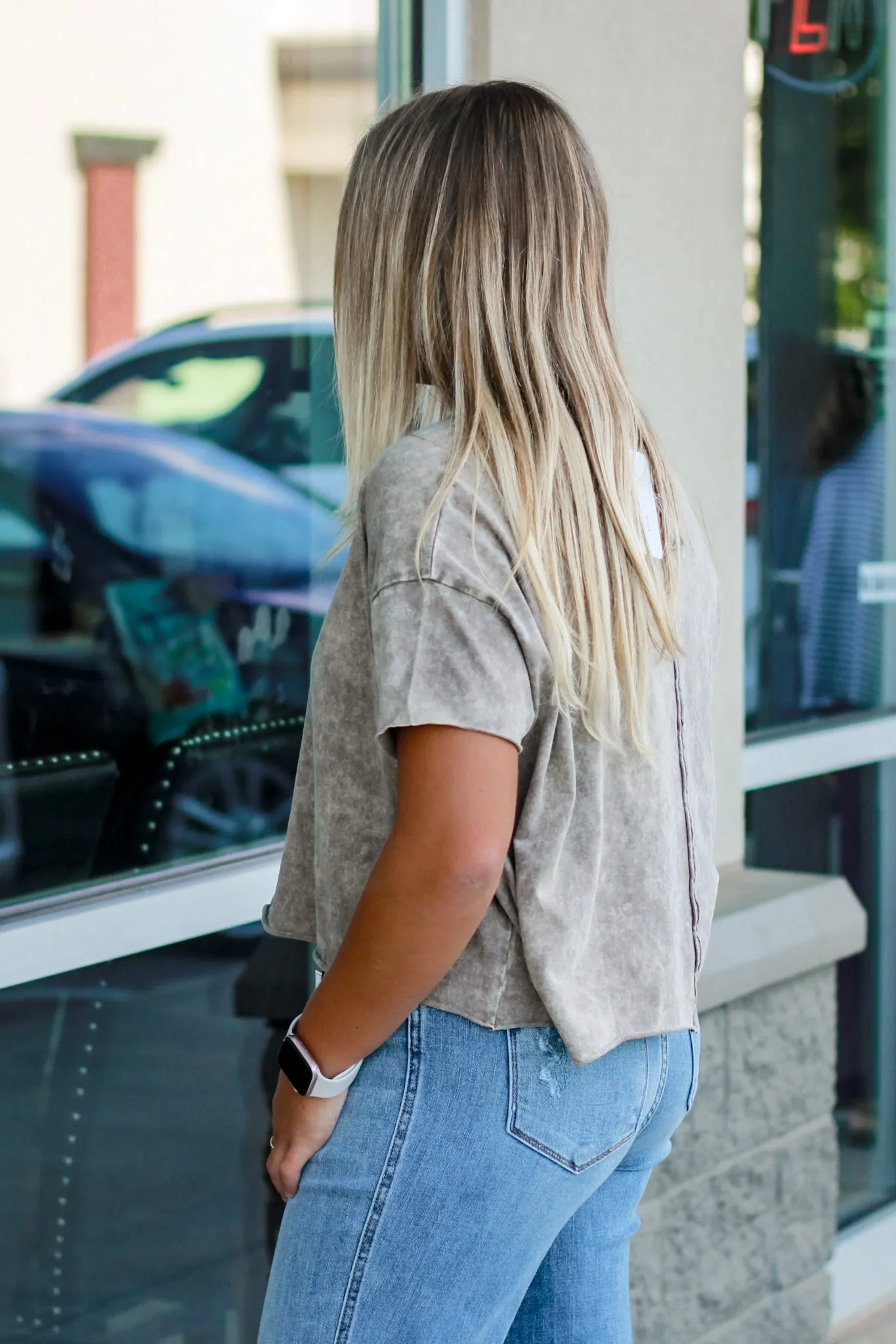 Calling You Mine Mineral Wash Top