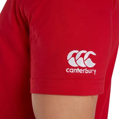 Canterbury Club Plain T-Shirt - Red -Adults