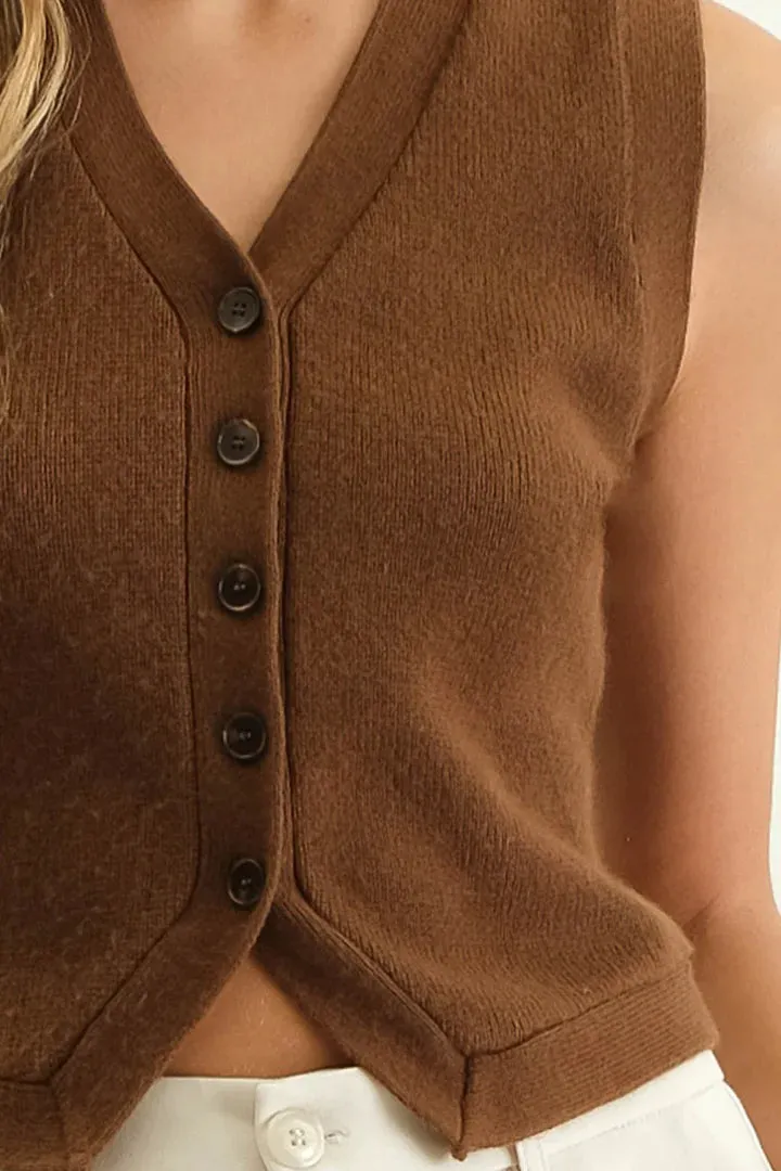 Cardigan Sweater Vest