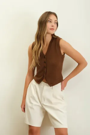 Cardigan Sweater Vest