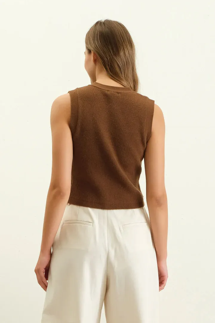 Cardigan Sweater Vest