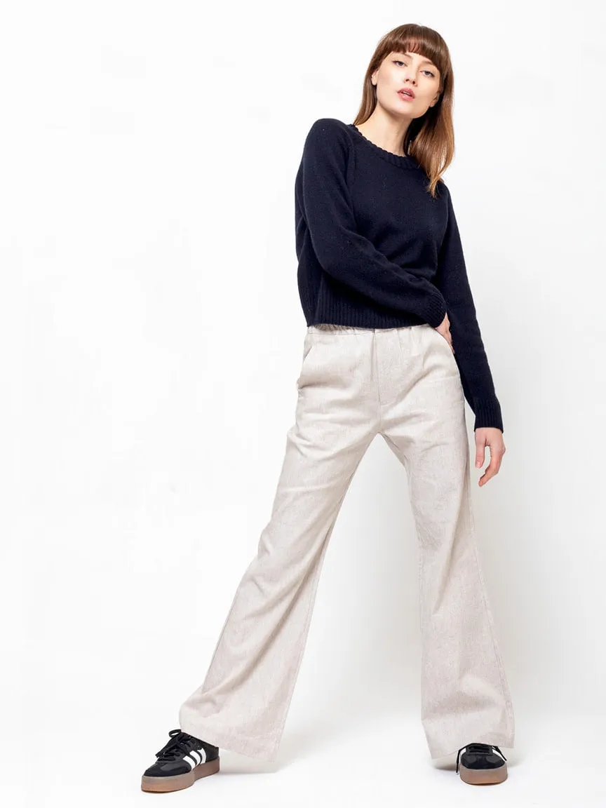 Cashmere Round Neck Sweater - Deep Night