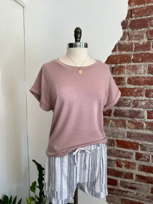 CC Basic Terry Top - Mauve