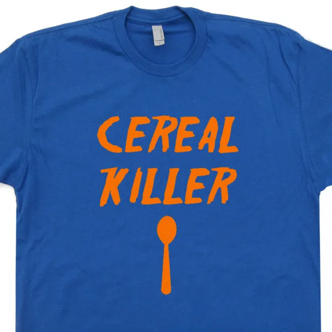 Cereal Killer T Shirt Funny Vintage T Shirts Breakfast T Shirts
