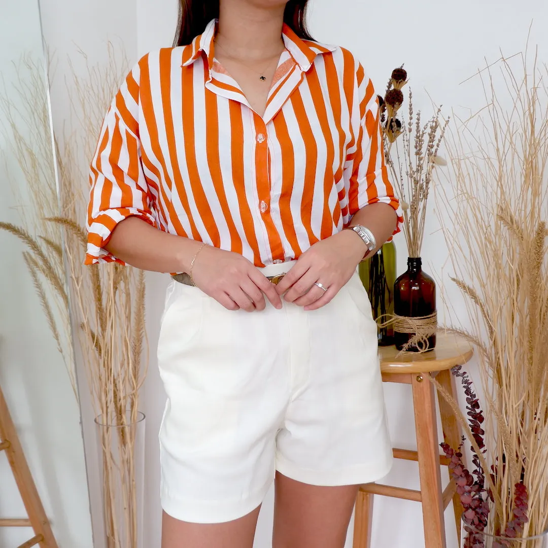 Challis Striped Button Down