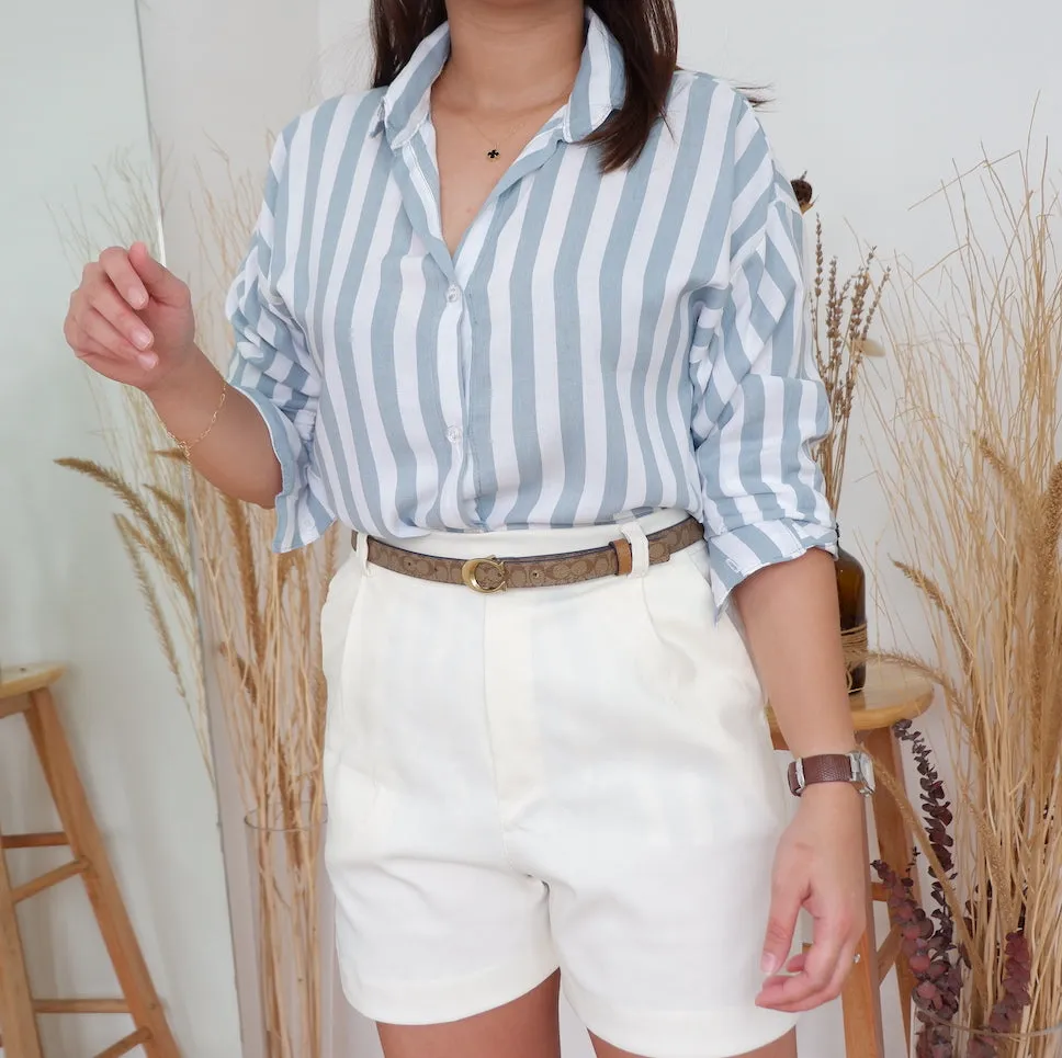 Challis Striped Button Down
