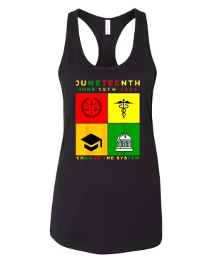 Change the system juneteenth tank top