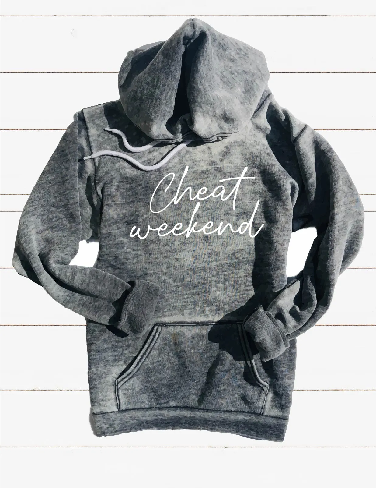 Cheat Weekend Funny Sweatshirt | Unisex Burnout Hoodie