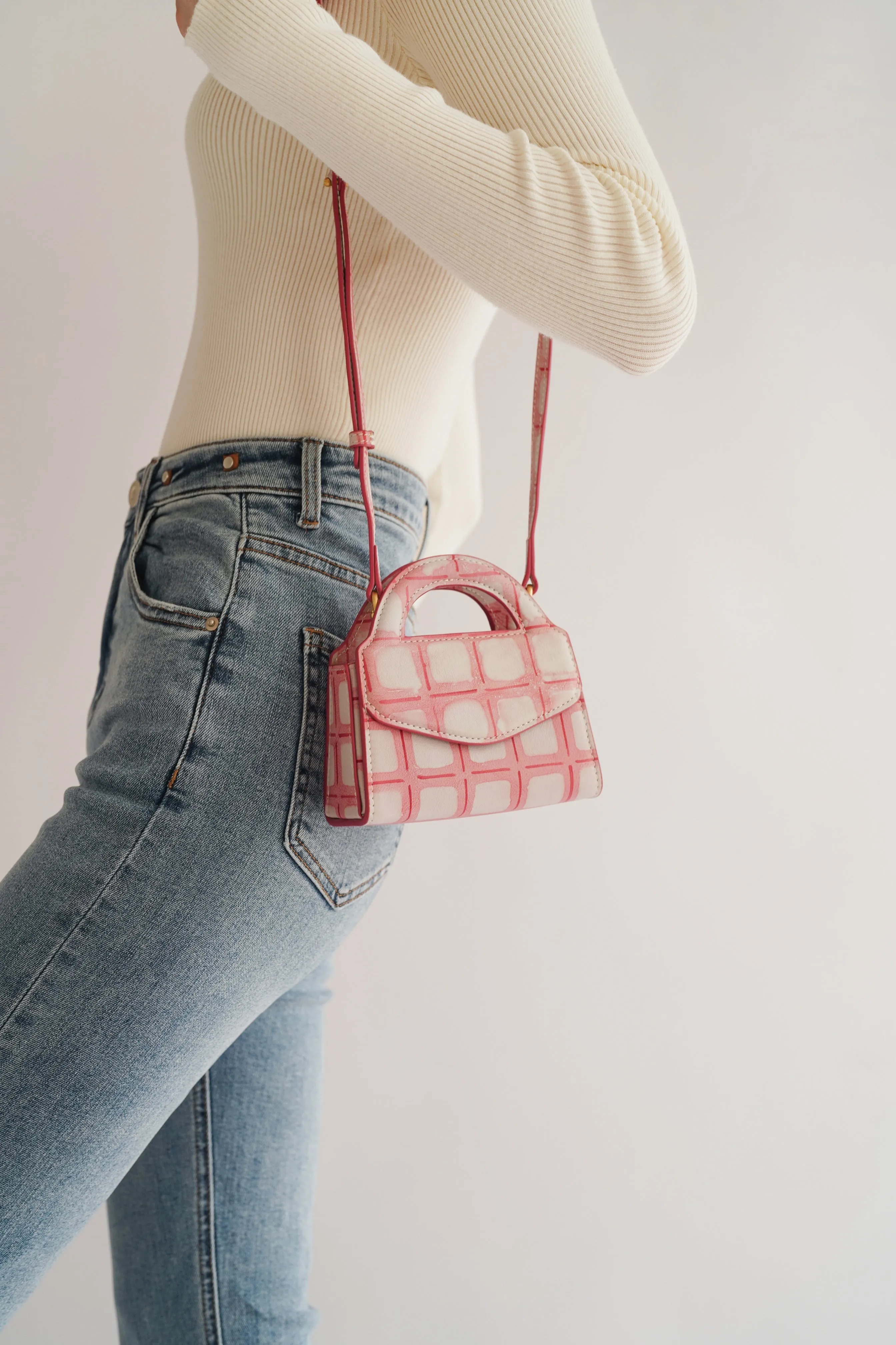 Chess Game Mini Leather Bag