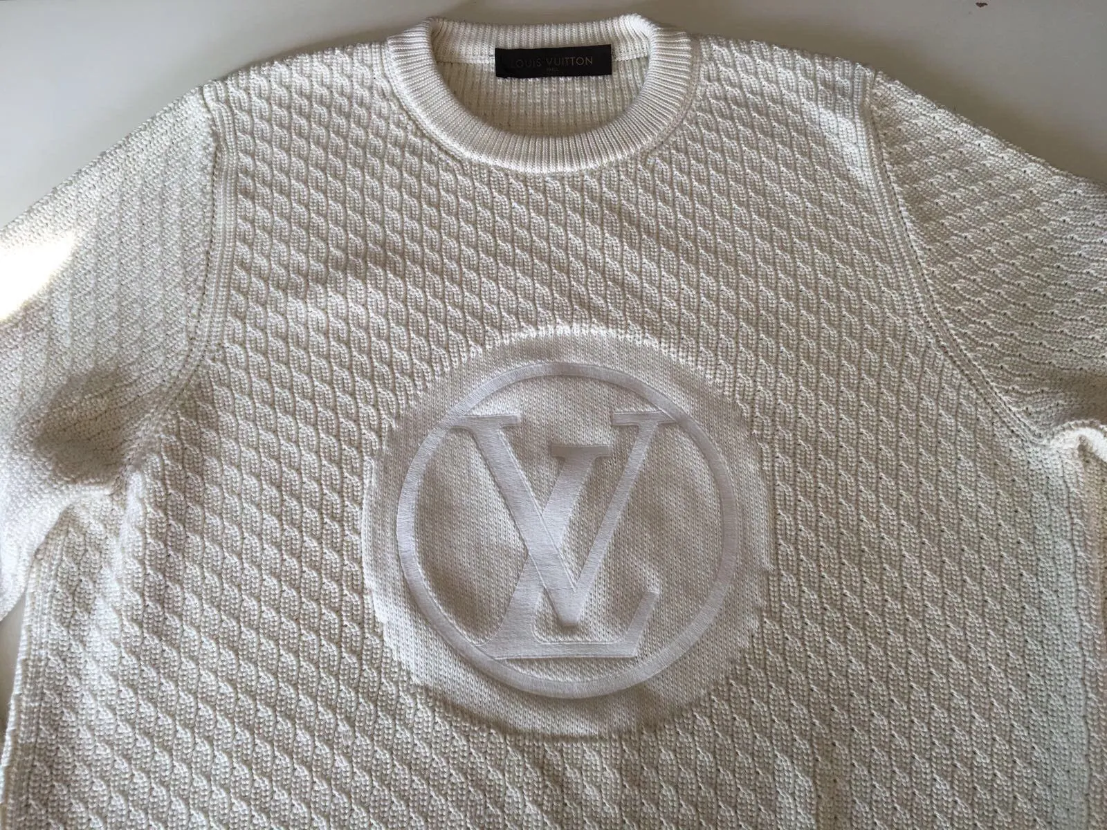 Circled LV Crewneck Sweater