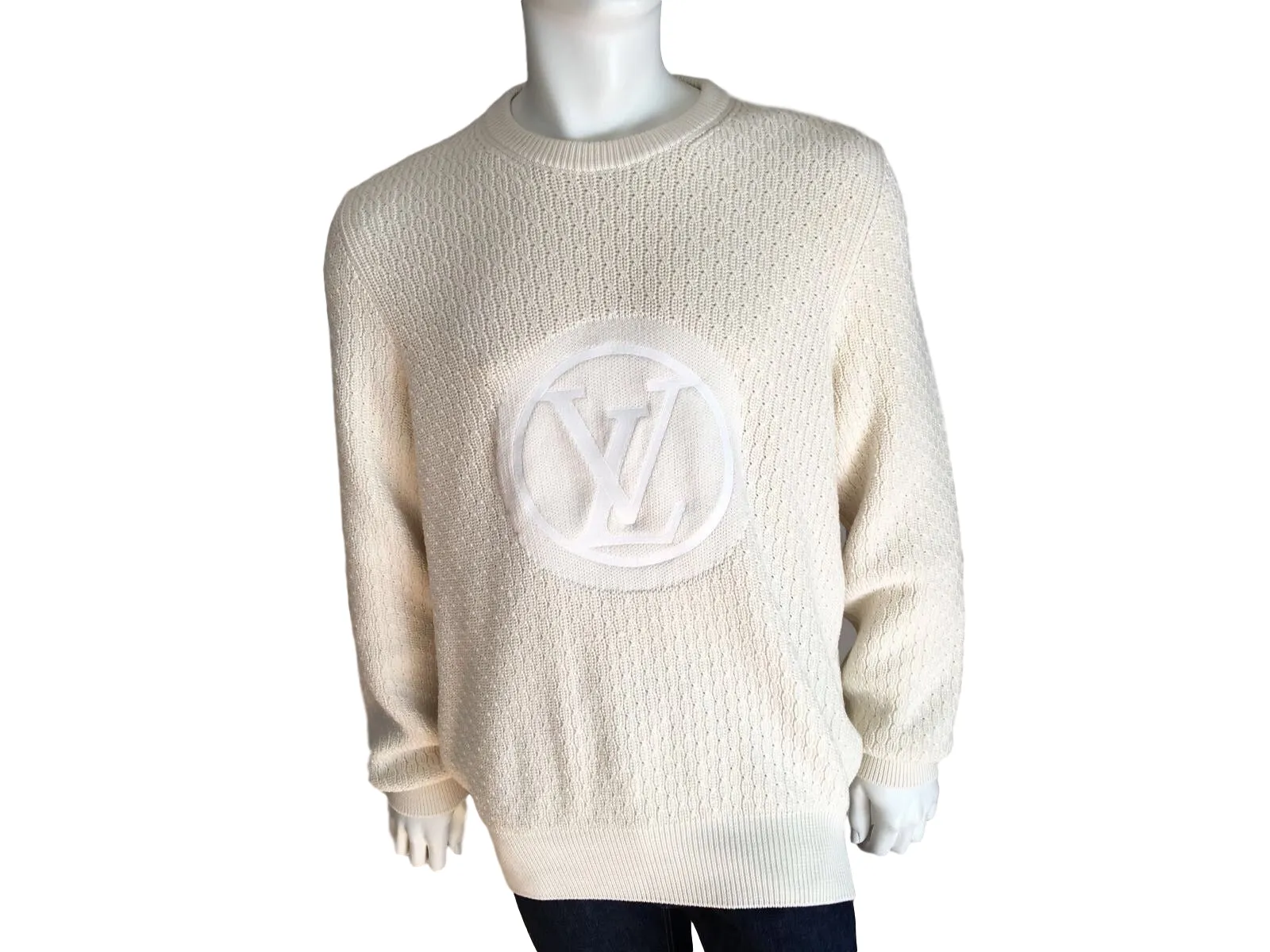 Circled LV Crewneck Sweater