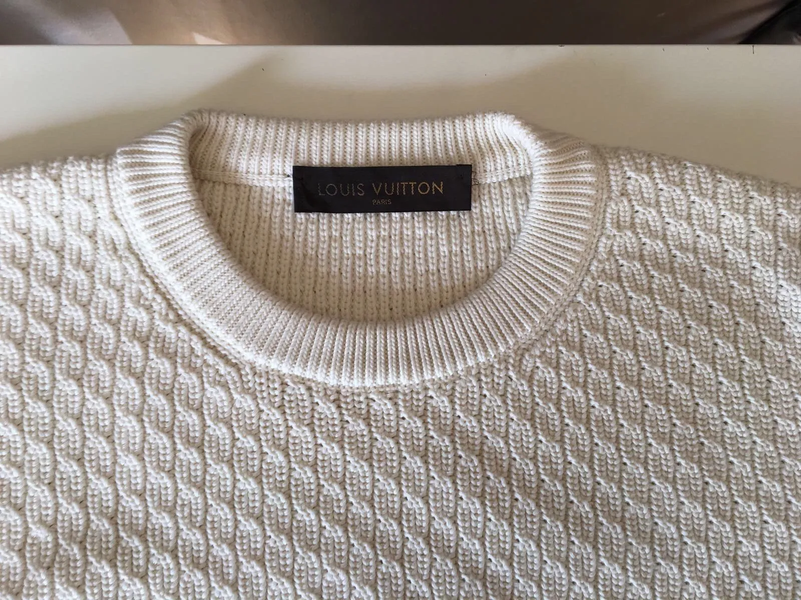 Circled LV Crewneck Sweater