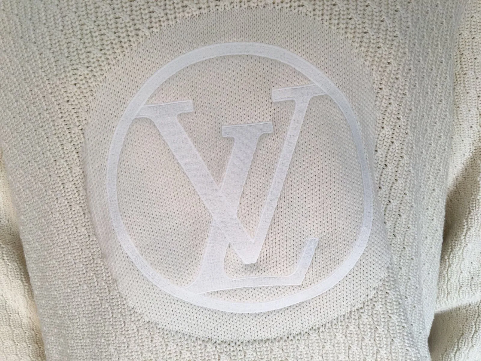 Circled LV Crewneck Sweater