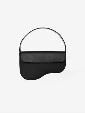 Clover MIRUM® Vegan Leather Saddle Bag | Black