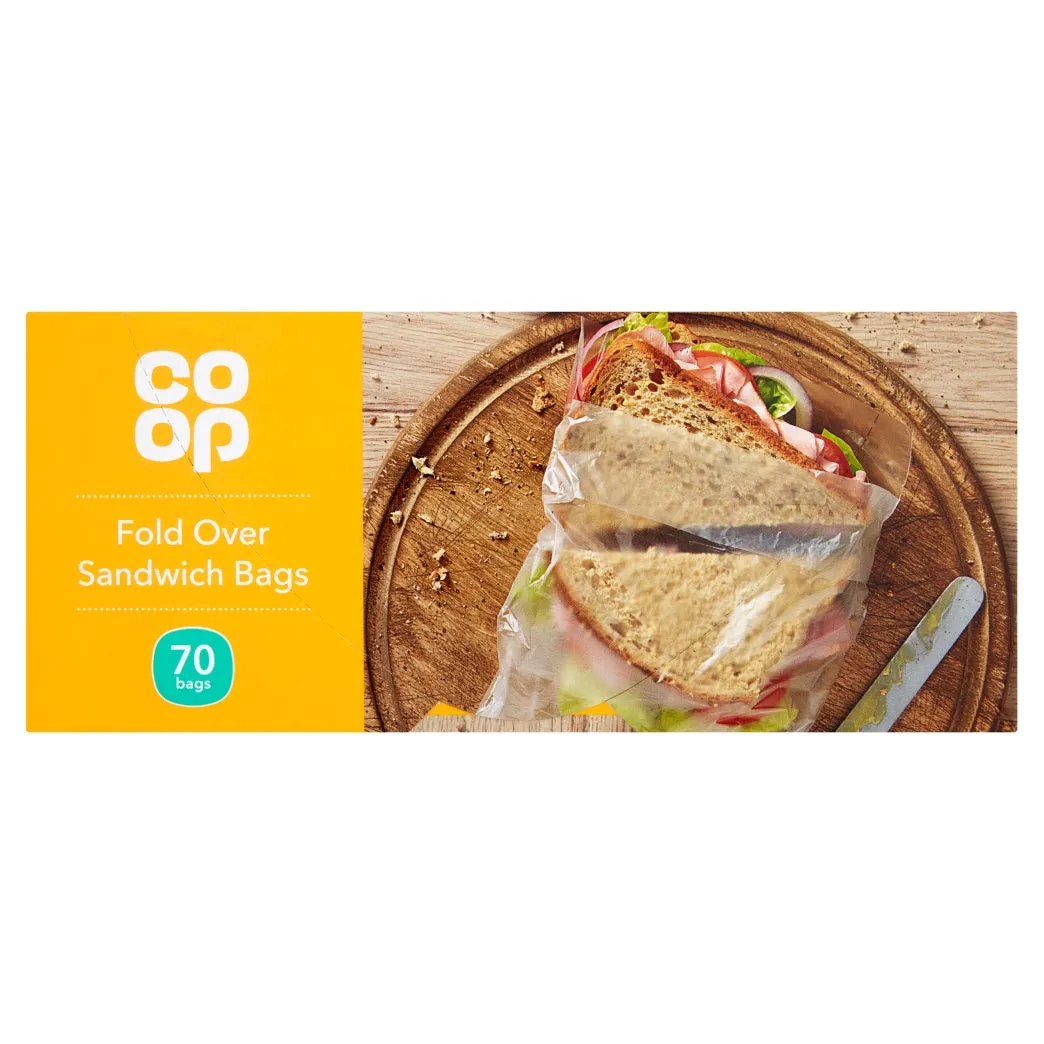 Co-Op Fold Over Sandwich Bags 70pk