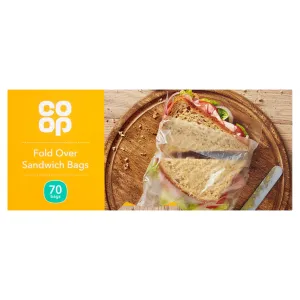Co-Op Fold Over Sandwich Bags 70pk