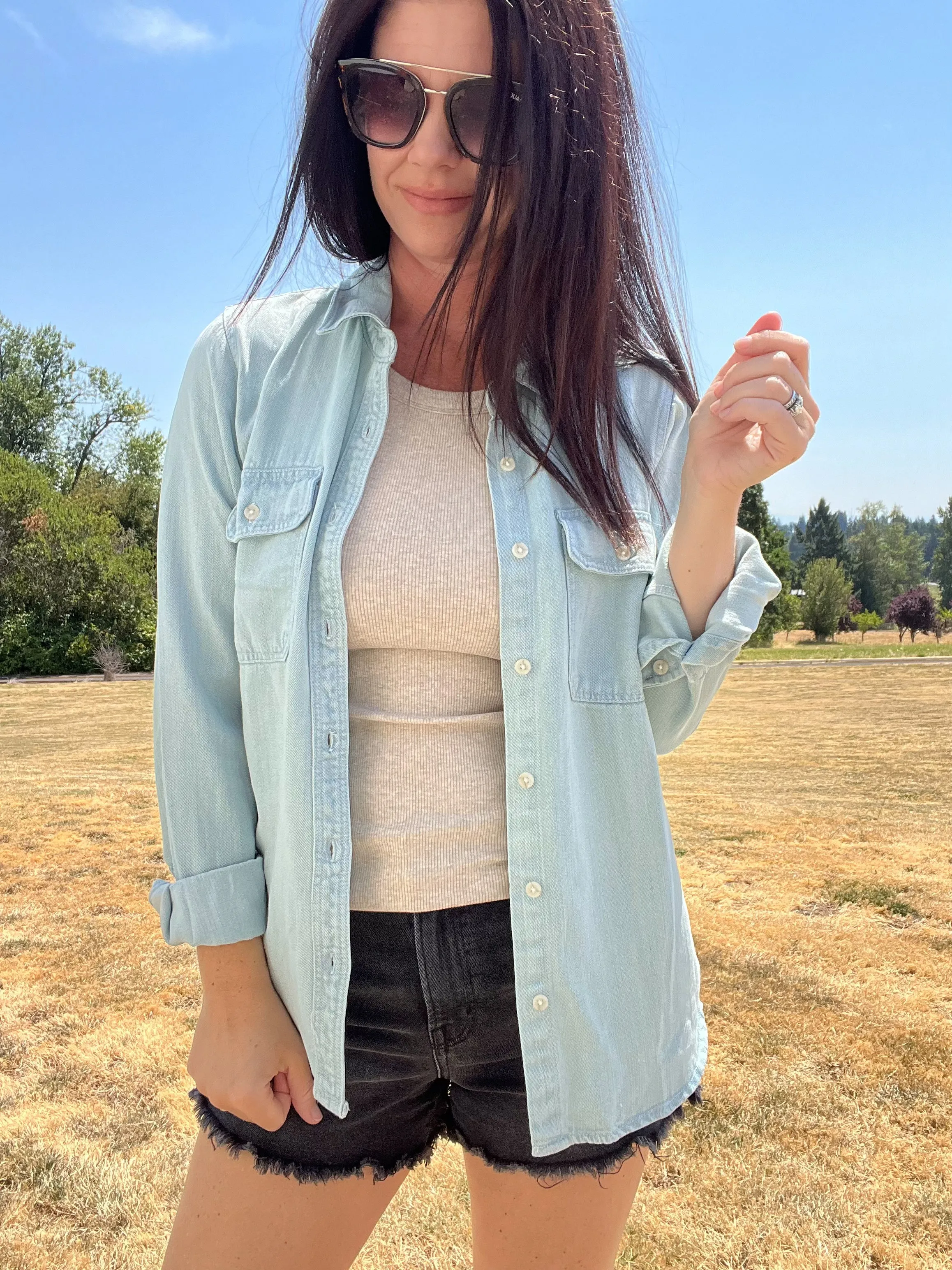 Collie Denim Button Down