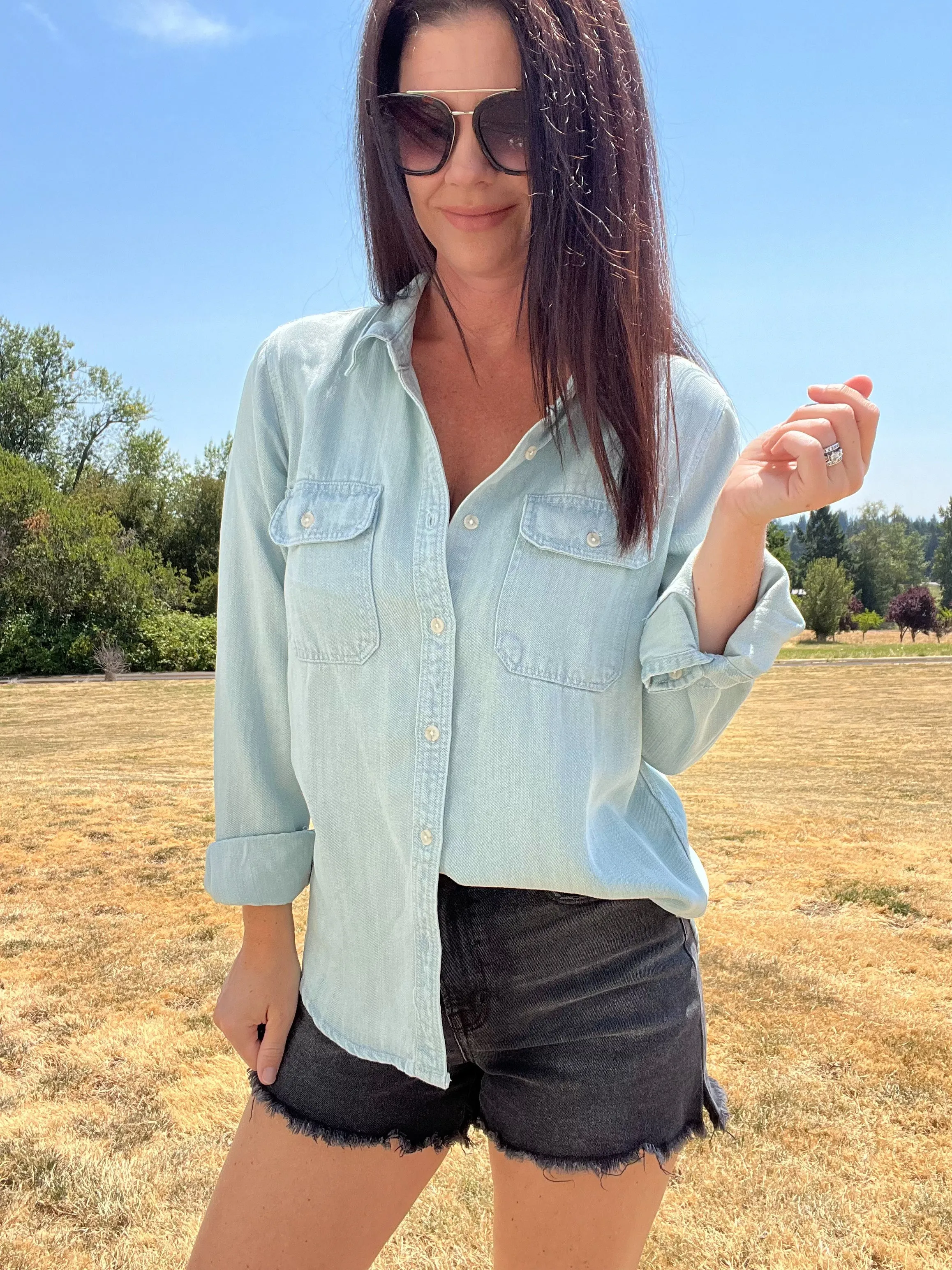 Collie Denim Button Down