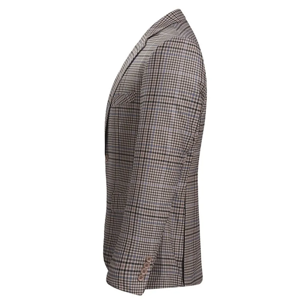 ContiNent 33 3Pieces Men's Suits Business Plaid Check Casual Suits 3 Piece High Quality Jacket Vest Pant For Wedding ,Party