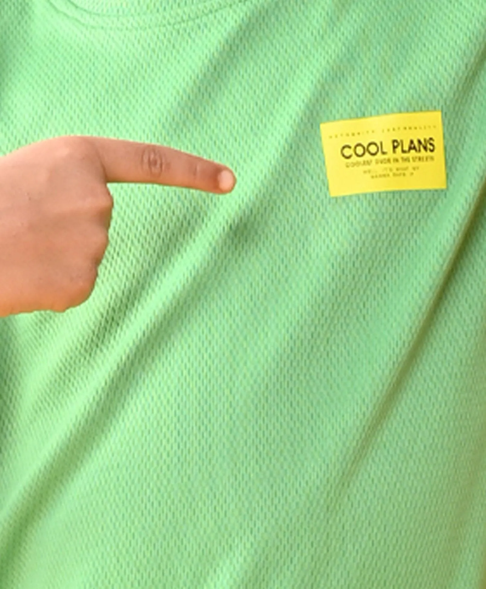 COOL BOYS SPORTY SLEEVELESS T-SHIRT-GREEN