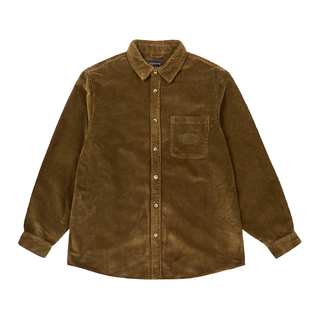 CORDUROY BUTTON UP JACKET OLIVE