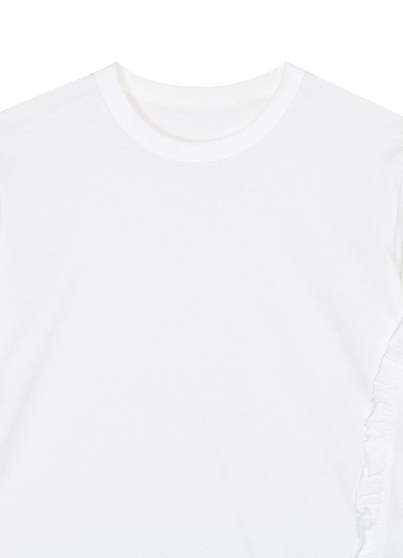 COTTON JERSEY FRILL T-SHIRTS