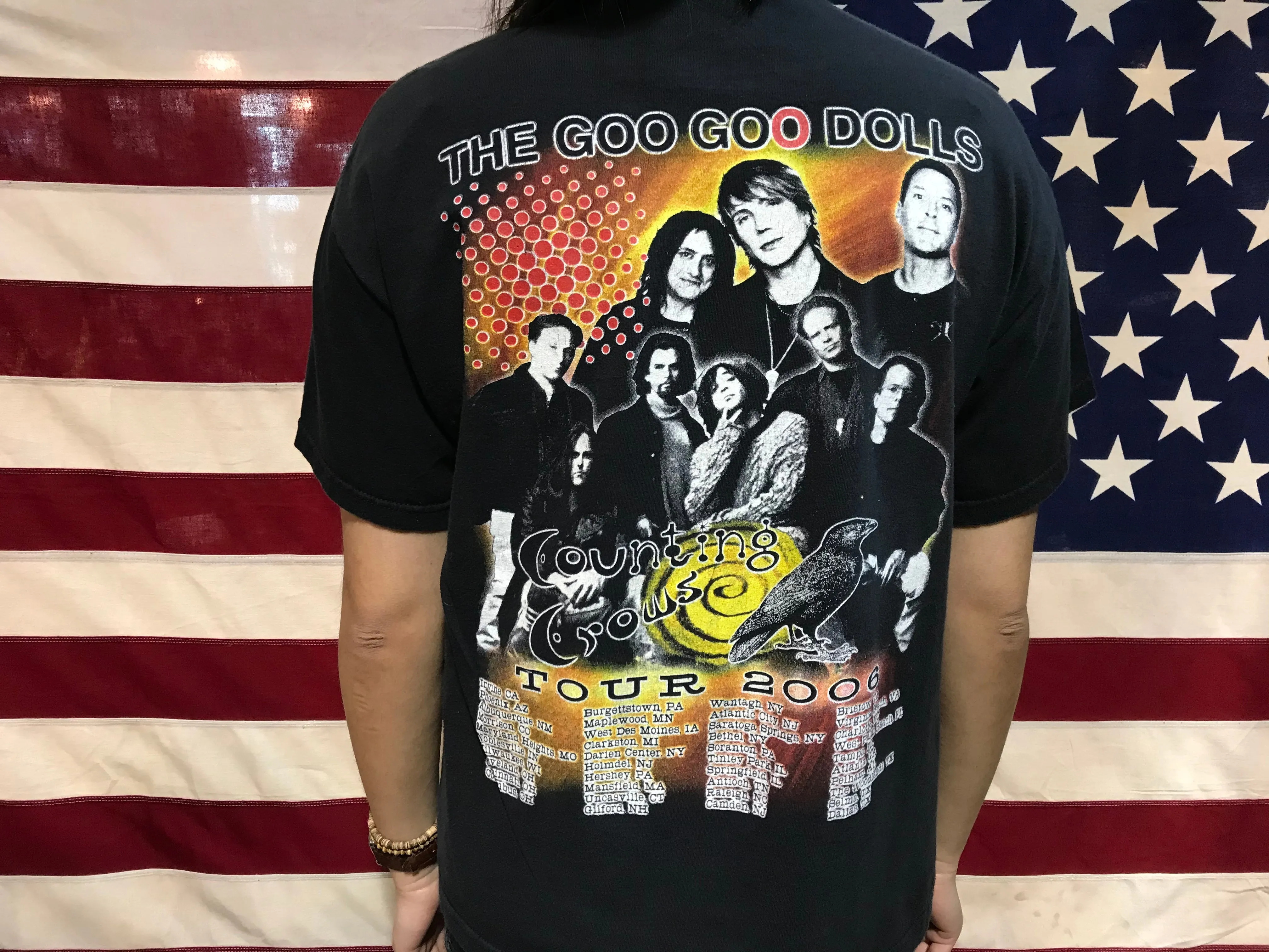 Counting Crows Tour 2006 with The Goo Goo Dolls Original Vintage Rock T-Shirt by Delta