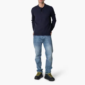 COUTEUX KNITTED BUTTON UP | NAVY